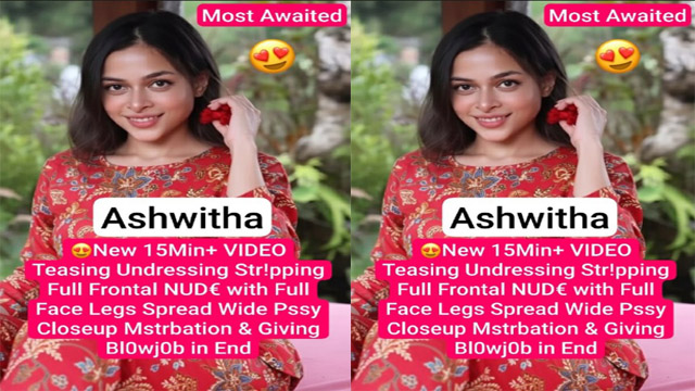 Model Ashw!tha Most Awaited New Teasing – Closeup Mstrbation Video