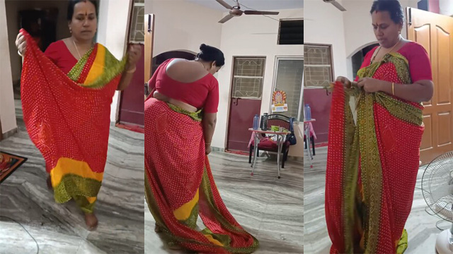New Tamil Mom Dress Change Infront – son Secretly Recorded it Video Watch Online