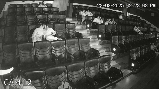 Cinema Hall CCTV Record Blowjob Sex Video Leak